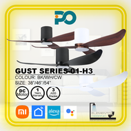 PO Eco GUST 01 Hugger 03 (Smart WIFI) POINT ONE SMART CEILING FAN WITH LIGHT