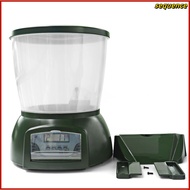 Se Automatic Pond Fish Feeder Fish Food Dispenser Digital Aquarium Timer Feeder with LCD