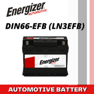 Energizer Automotive Battery DIN66-EFB (LN3EFB) Start-Stop, Enhanced Flooded Battery, Maintenance Free compatible with Toyota Innova/Fortuner/Hilux, Ford Everest/Ranger