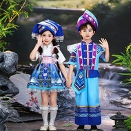 Vietnam Myanmar Laos Cambodia Children's Costume Costume Miaozu Performance Costume Boys Girls Perfo