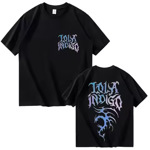 Singer Lola Indigo Tour 2026 New T Shirts Men Women Harajuku High Quality Fashion T-shirt Vintage Sh