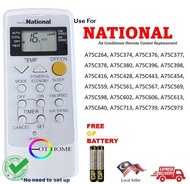 National panasonic Aircond Remote Control A75C264A75C374 A75C376 A75C377 A75C378 A75C380 A75C396 A75