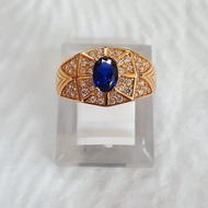 cincin cowok pria variasi mata biru emas 70% 700 70 %