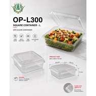 OP-L300 (8.5"inch) (L Size) OPS Food Box Plastic Clear Container Bakery Cake Bekas [50pcs±]