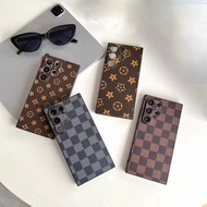 For Samsung Galaxy S24 Ultra S23 Ultra S22 Ultra S24 S24 Plus Phone Case Chess Checker Retro Pattern Phone Case