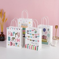 [SG stock] Birthday Goodie Bag Party Gift Paper Bag Kids Birthday Cartoon Cake