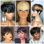 SUVE Short Human Hair Wigs Short Party Womens Party Wigs