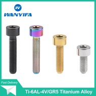 Wanyifa M4 Titanium Bolt Inner Hexagon Stigma Head DIN912 Cap Screw for Bike Bicycle 10 12 15 20mm