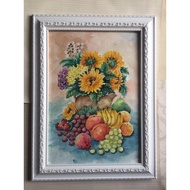 Fruit Picture/Watercolour Painting/Wall/Home Shop/Auspicious A3 Size 29.7x42cm With Beautiful Frame