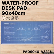 R RBF Out Of Print A321neo Desk pad 90x40cm Table Mat PAD9040-A321N
