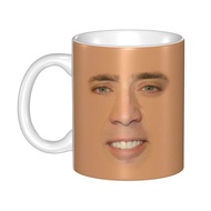 Saint Nicolas Cage Coffee Mugs DIY Custom Funny Meme Ceramic Mug Cup Creative Present Outdoor Work C