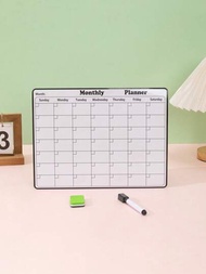 1入組冰箱日曆磁性可擦式白板日曆,適用於冰箱計畫,可擦式冰箱磁鐵附上筆和橡皮擦,冰箱裝飾,家居裝飾學校用品,返校季
