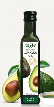 澳洲直送🇭🇲Grove 牛油果油 250ml 產自紐西蘭💜是一款以 100% 天然牛油果經冷壓製成的特級初榨油💛其高達 250℃ 的煙點使其不僅適合冷盤💚也極為適合高溫煎炸與烘焙😍全新貨：2028/1