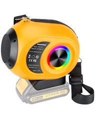 Bluetooth Speaker for Dewalt 20v Battery,Wireless Speaker with HD Sound, TWS Pairing, Bluetooth 5.3,