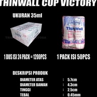 ready Thinwall Cup 25ml 35ml 60ml 100ml 150ml Per Dus Bulat Cup Sambel