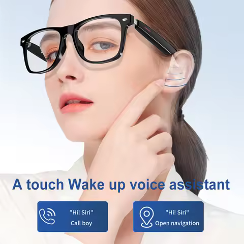 Smart Glasses 144 Languages Smart Glasses Translator Voice Assistant Wireless Translation Earbuds Tr