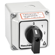 Heschen Universal Rotary Cam Selector Changeover Switch, LW28-20/0123.3D, 660V 20A, 4 Position, 3 Ph