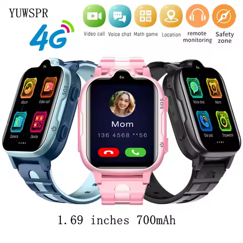 4G Kids GPS Tracker Smart Watch 700mAh Remote Tracking Listening Baby SOS Video Call Fashion SIM Pho