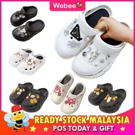 READY STOCK💝WEBEE Women's DIY Sandal Women Shoes Kasut Wanita Rubber Shoe SD 1341 003 MCD RIBBON SBE