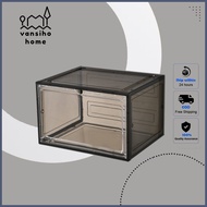 <Vansiho home>Magnetic transparent stackable shoe box foldable stackable new shoe box