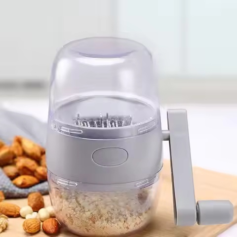 Nut Chopper Grinder, Manual Nut Grinder Multifunctional Dried Fruit Crusher Peanut Masher Nut Choppe
