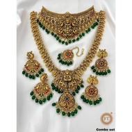 Indian matt finish jewellery set