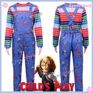 Chucky Cosplay Movie CHILD'S PLAY Cosplay Costume Horror Role Play Uniform Carnival Party Child/Adul