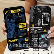 Vivo Iqoo Z9 Casing Iqoo Z9 Turbo/ Iqoo Z7/ Iqoo Z7x Abstract Motif Silicone Sticker Pro Camera
