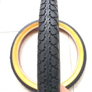 Outer Tire 16x1.75 Lys Yellow Lucky Stone Folding Bike 16 Smooth Flowers