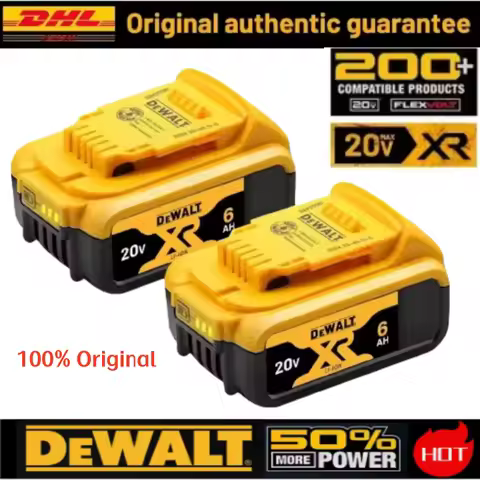 Original DeWalt 6Ah 20V battery replaceable DCD887 DCD805 DCF860 Dcd796 DCG406 DCF880 DCF512 DCD805
