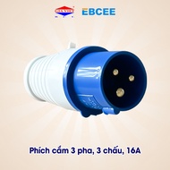 Plug - Industrial Socket 3 Phase, 3 Pin, 16A, 32A