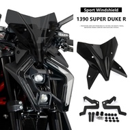 New Motorcycle Accessories Windshield Windscreen Front Wind Deflector Guard For 1390 Super Duke R 13