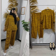 COD | SET ABSTRAC PREMIUM LENGAN KARET 7/8 / ONESET TERBARU ABSTRAC LD.120 CELANA PANJANG ( BUSUI )