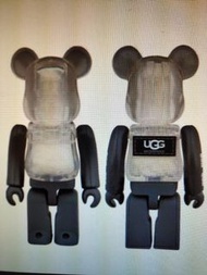 包平郵] UGG x BE@RBRICK 限定公仔熊仔 MEDICOM TOY figure 透明 TEDDY BEAR BEARBRICK