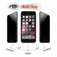 HITAM Iphone 7plus 8plus Black TEMPERED GLASS ANTI SPY PRIVACY TG SPY Good Price