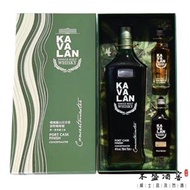 【噶瑪蘭山川首席波特風味桶 】禮盒裝- 連1支Kavalan Classic 噶瑪蘭經典 50ml 及1支Kavalan Distillery Select No. 1 噶瑪蘭珍選No. 1 50ml