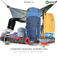 Paket Camping Carrier Original Consina Tarebbi 60L Paket Tas Mendaki