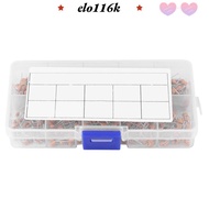 ELOK 500PCS Monolithic Capacitor, 10 Values Storage Box Ceramic Capacitor Kit, Reliable 1NF(102)-68N