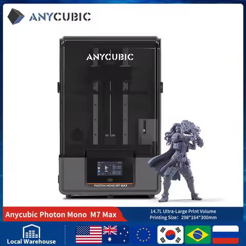 ANYCUBIC Photon Mono M7 Max 14.7L Ultra-Large Print Volume UV Resin 3D Printer With Intelligent Rele