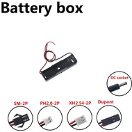 5PCS DIY 1x AA Battery Holder Storage Box Case with DC 5.5x2.1mm XH2.54 PH2.0 SM-2P Power Plug back 