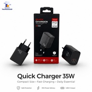 Myroots Adaptor Charger Voltix 35W Super Fast Charging Type-C Premium ~ CURRENT