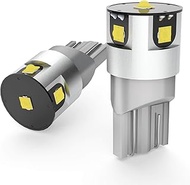 Siweex 2-Pack W5W LED Bulb 194 168 – High Brightness 5×2525 High Power Chips, 6-24V, Aluminum Housin