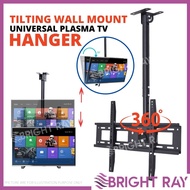HANGING Adjustable 360 Degree Swivel Ceiling TV Mount for 32''-65'' Screen TV Wall Holder Tilt ~15° Siling Gantung TV