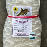 028MM X 42MM (1.6") X 80MD X 91.4Mtr Jaring Pukat Ikan / Mata Lintang / Isi Kosong / Warna Putih / T