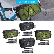 [Sunnimix1] Bike Handlebar Bag Travel Pouch Hard Shell Folding Front Bag