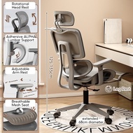 Ergonomics Fully Mesh Chair 3D Lumbar Support Recliner Sliding Seat Head Leg Rest | Home Office Gami