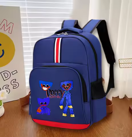 Poppy's Playtime School Backpack for Teenage Huggy Wuggy Large-capacity Student Backpack Schoolbag G