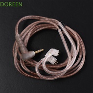 DOREEN KZ Earphones Cord 3.5mm Upgrade B/C Pin Silver Plated Twisted Cable For KZ ZEX ZS10 Earphone 