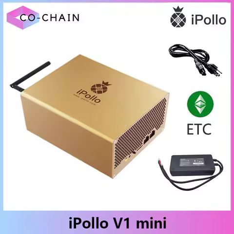 iPollo V1 Mini ETC Miner 300M 320MH/s 240W ETC Mining Rig Machine With PSU and Power Cord ipollo ETC