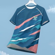 {In stock}Fbt Men's And Women's Summer Cool Round Neck Short Sleeve Casual Fitness T-Shirt Dry And F